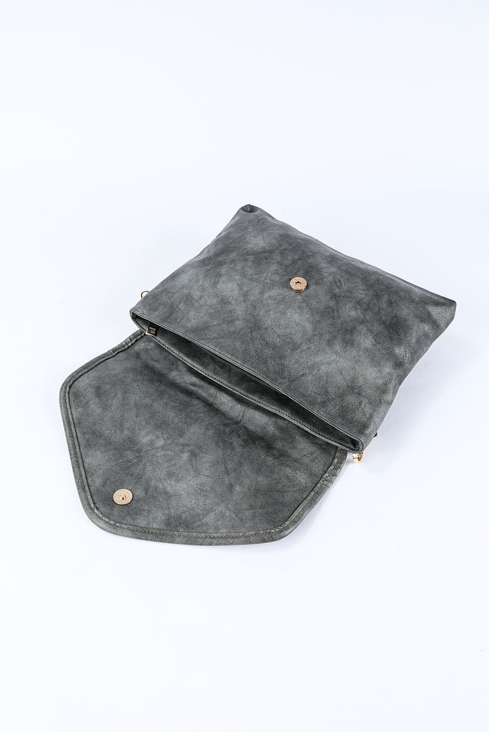 Gray Retro PU Leather Messager Bag