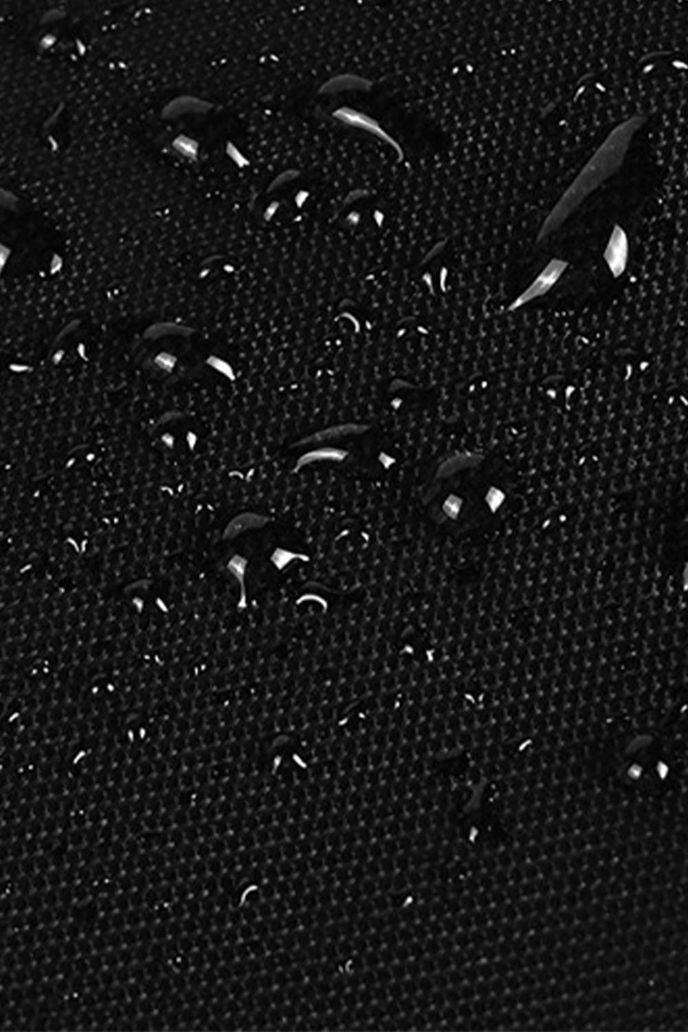 Black Waterproof Zipped Fanny Pack Crossbody Sling Bag