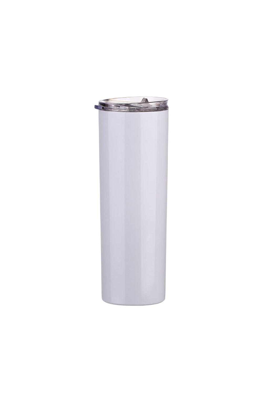 White 304 Stainless Steel Vacuum Cup with Lid 20oz