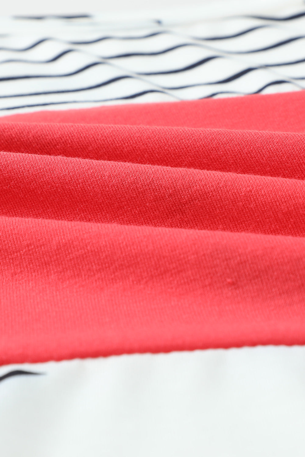White & Red Stripes Stars Print Sleeveless Plus Size Top