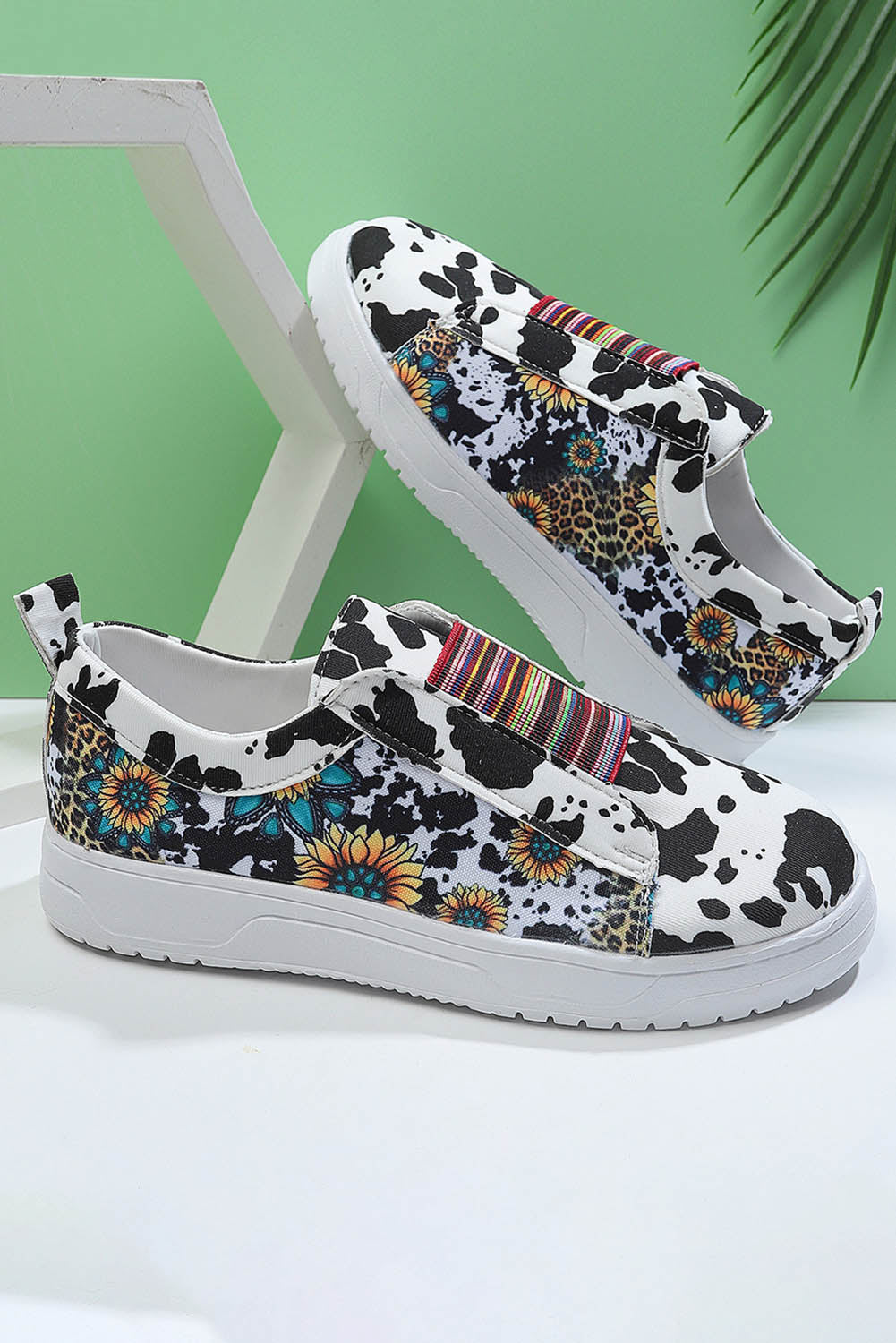 Multicolor Casual Spots Serape Sneakers