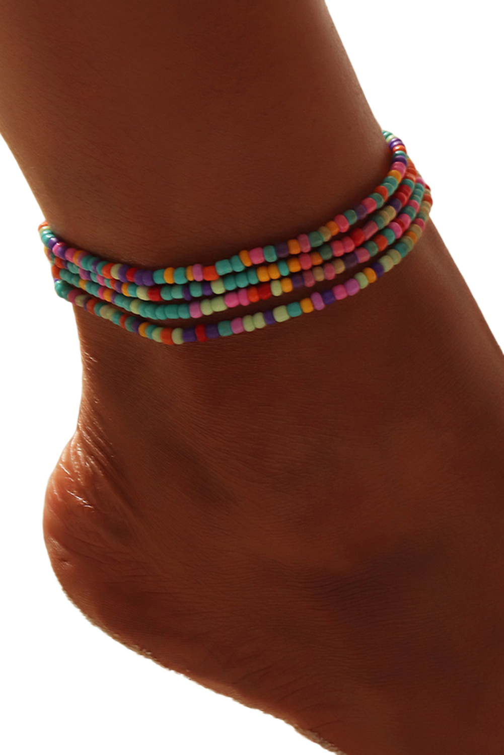 Multicolor Micro Beads Minimalist Anklet